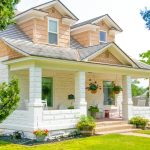 white and brown concrete house